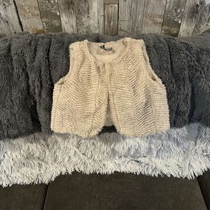 Rare edition Faux fur vest, Girl size 6